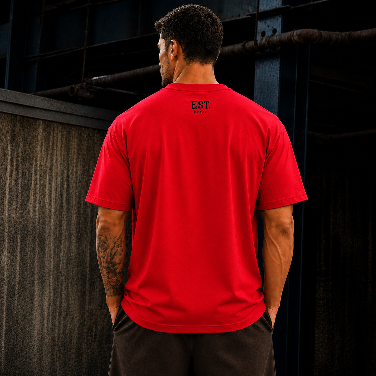 Customizable Oversized Skull Graphic Cotton T-Shirt Men’s Streetwear Gym Workout