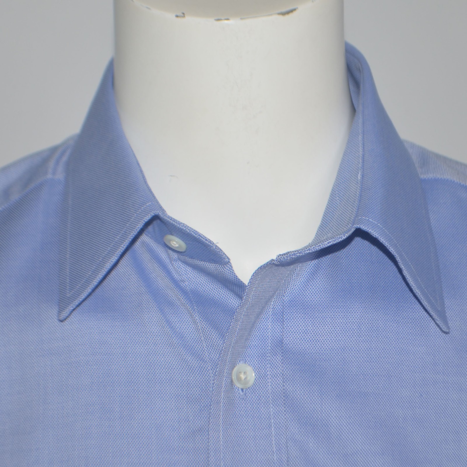 NWT BANANA REPUBLIC Slim Fit Royal Oxford Blue Cotton Dress Shirt Sz L 16.5