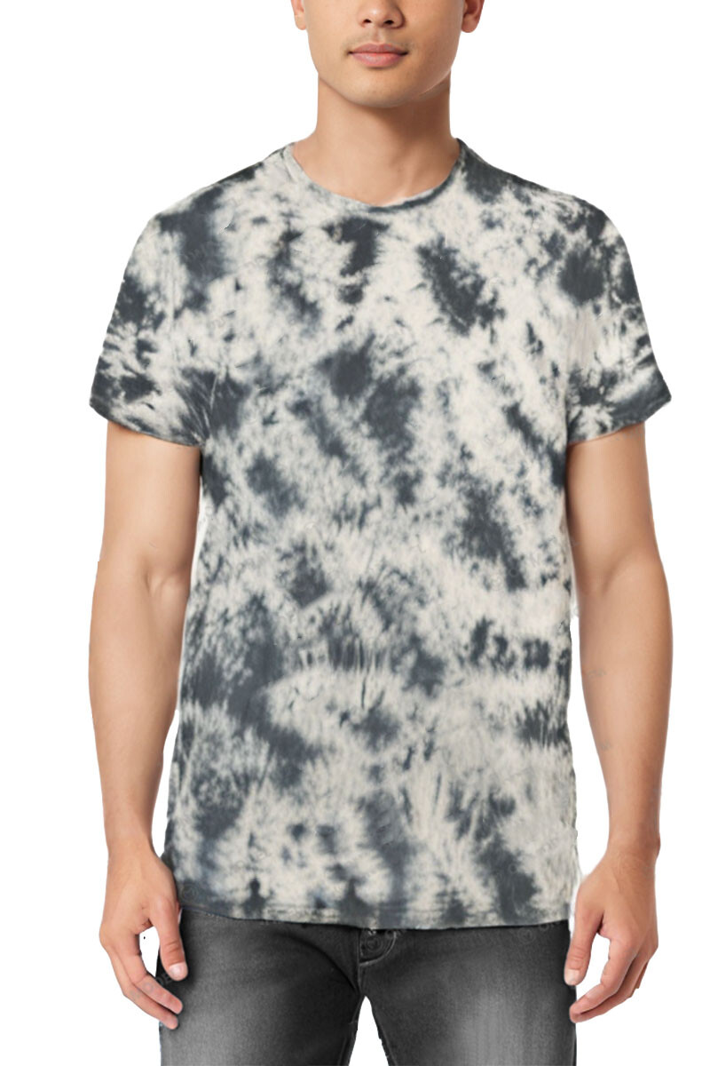 Tie Dye Mens Unisex Cotton T-Shirt Blank Tye Dyed Tee Spiral Tee