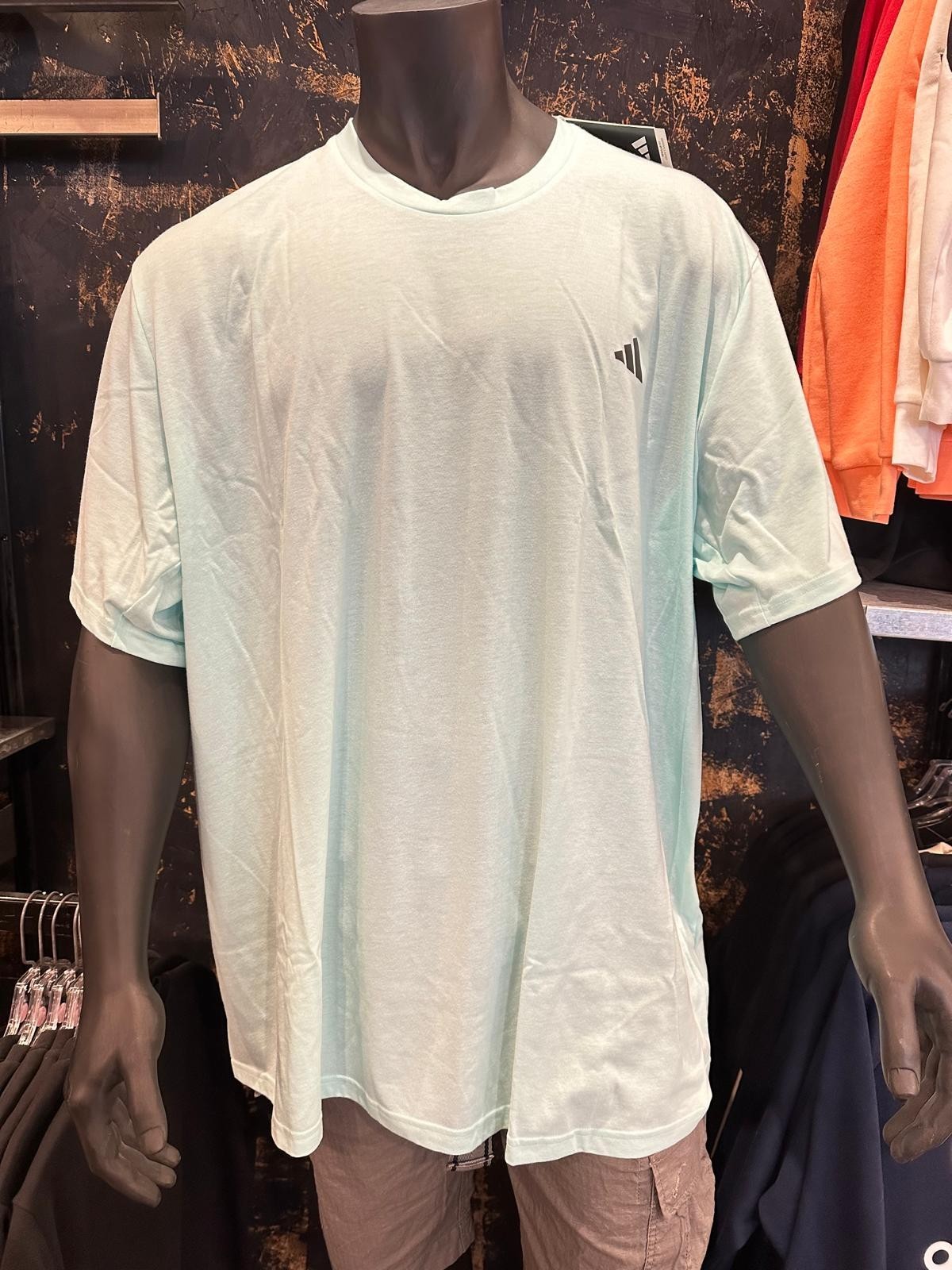 adidas Men’s Train Essentials FeelReady Training T-Shirt – 4XL, Aqua, Q3(D336T)