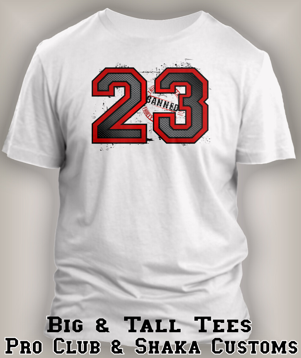 Graphic 23 Sneaker Tee Shirt to Match J1 Banned Shoe Pro Club Shaka T Shirt
