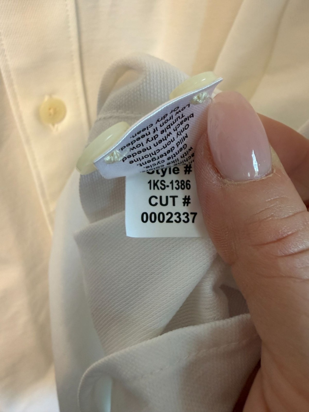 Mizzen+Main Mens Classic Fit White Collared Button Down Dress Shirt Large Career