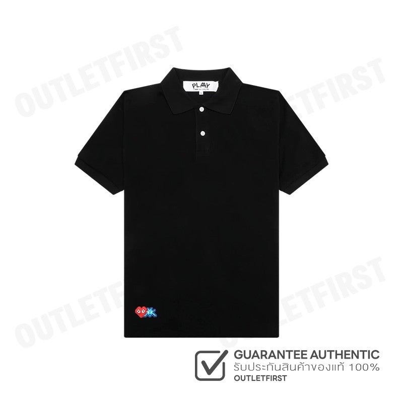 PLAY COMME DES GARÇONS MEN POLO SHIRT COLOR BLACK CODE: AZ-T336 (BLACK)