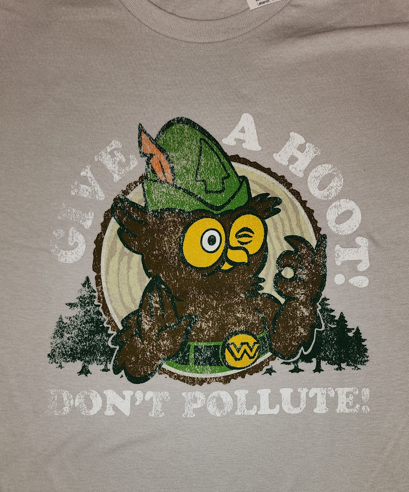 NEW US Forest Service Woodsy Owl “Give A Hoot Don’t Pollute” t-shirt tee M-XXL
