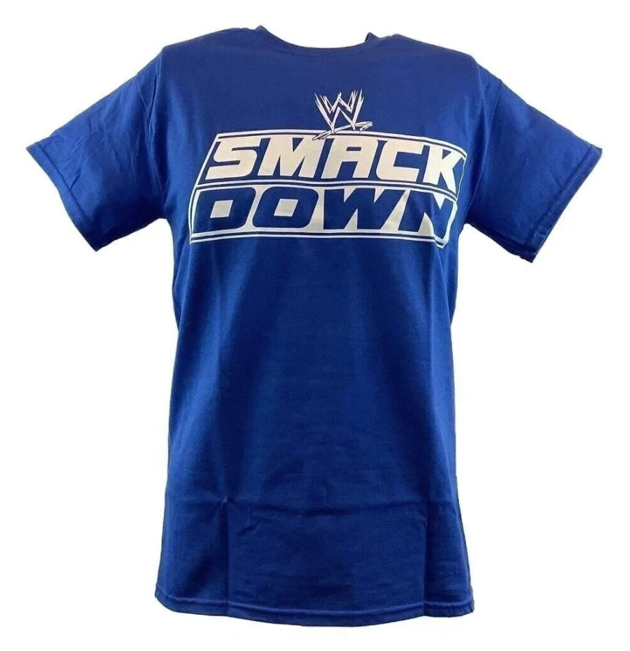 WWE Friday Night Smackdown Mens Blue T-shirt