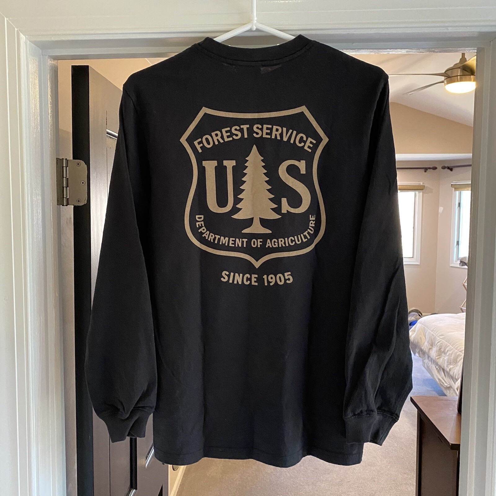 Filson US Forest Service Ltd Edition LS Tee – Mint – Mens XS – Faded Black – USA