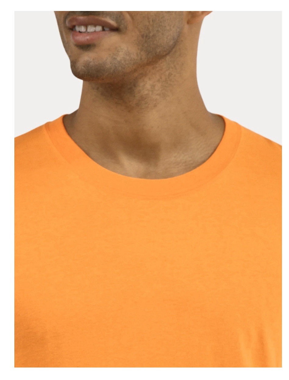 ATHLETIC WORKS Men’s 3XL (54-56) Cotton Tee Short Sleeve • Blaze Orange