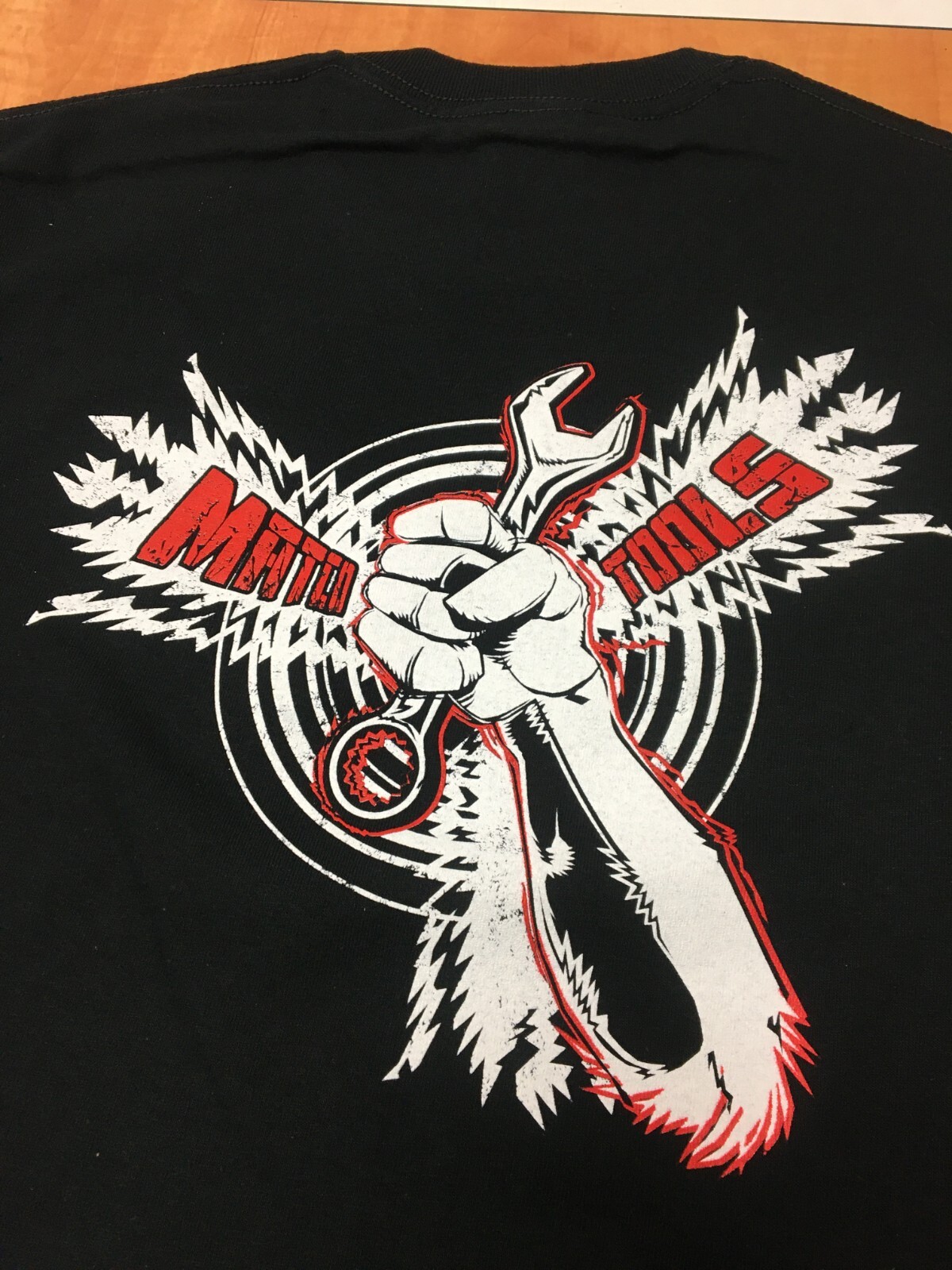 Matco Tools T Shirt Black with Wrench Fist Logo Size XL Gildan Cotton