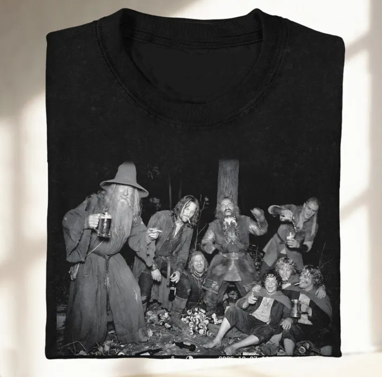 LOTR Fellowship Smoking Shirt, Funny Lord of the Rings Trail T-Shirt