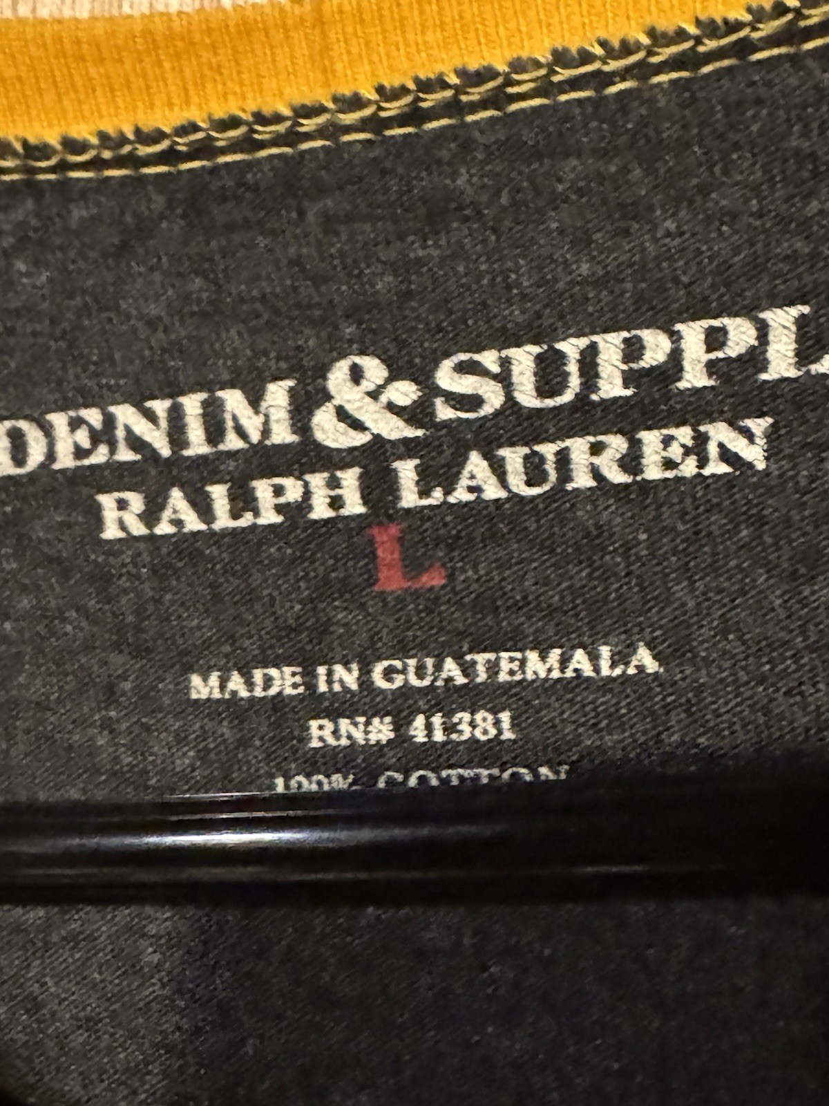 Denim & Supply Ralph Lauren L 2tone T-Shirt Ride America Motorcycle Graphic (N)
