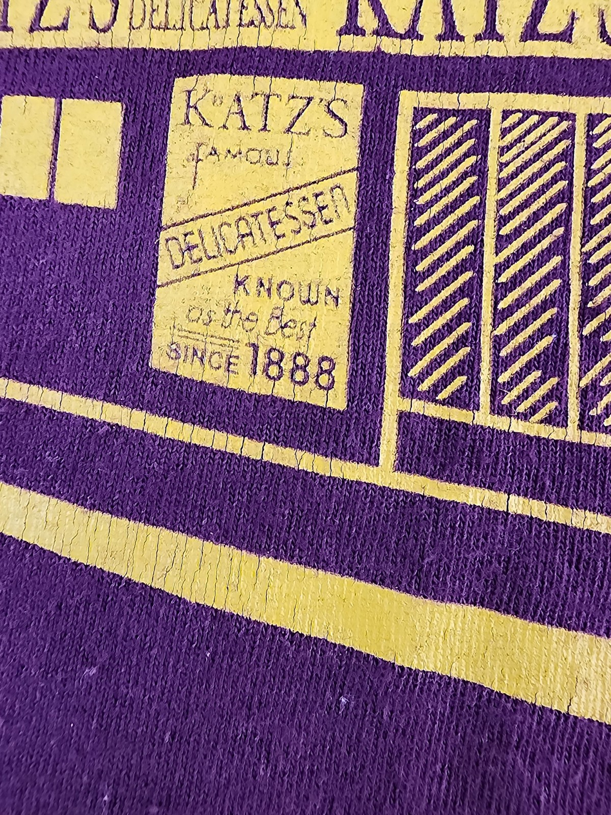 Katz’s Delicatessen Shirt Mens Medium Send A Salami To Your Boy Army Adult A37