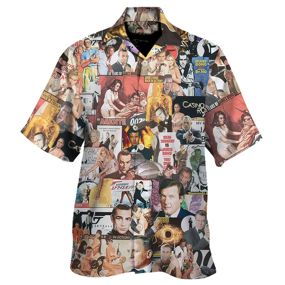 James Bond Retro Unisex Hawaiian Shirt