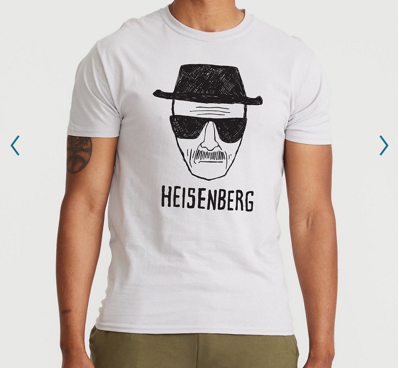 Breaking Bad Heisenberg Sketch T-Shirt Men’s Large NEW