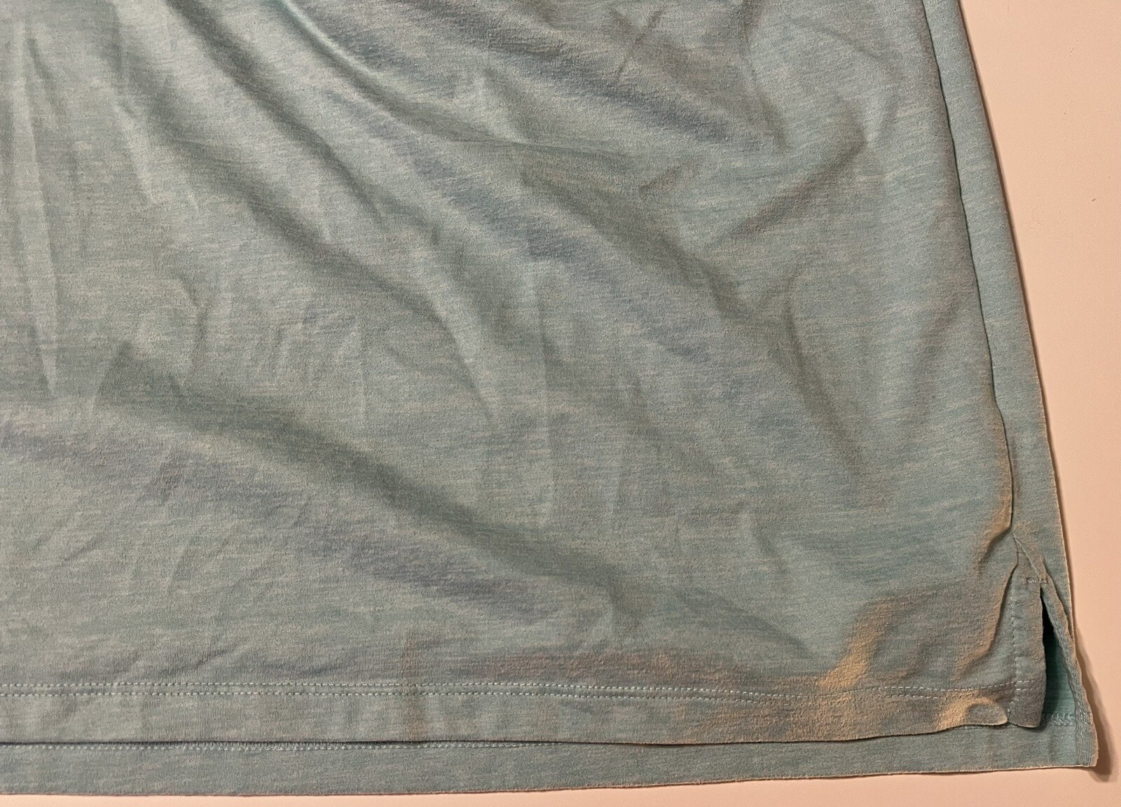 Light blue Athletic Polo SMALL All In Motion Wicking Stretch Polyester/Spandex