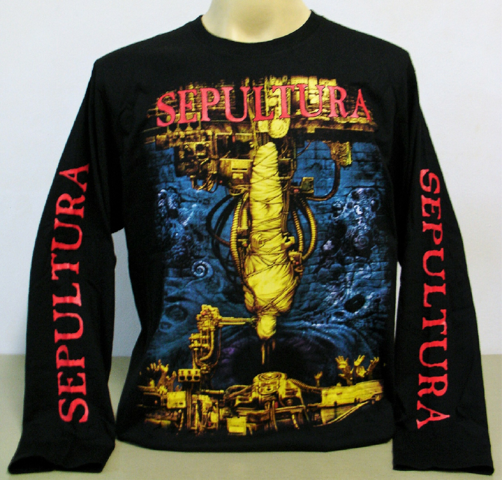 Sepultura Chaos AD Long Sleeve T-Shirt Size S M L XL 2XL 3XL Heavy Metal Band