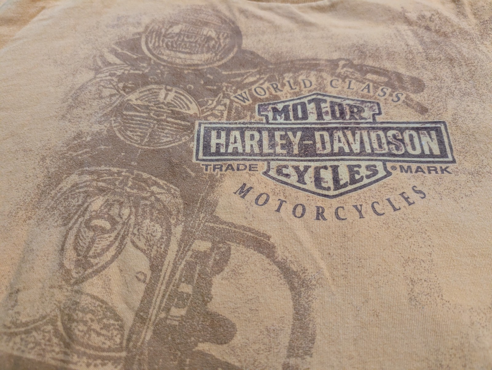 Harley Davidson St Thomas Virgin Islands Adult T Shirt Biker Orange Men’s XL