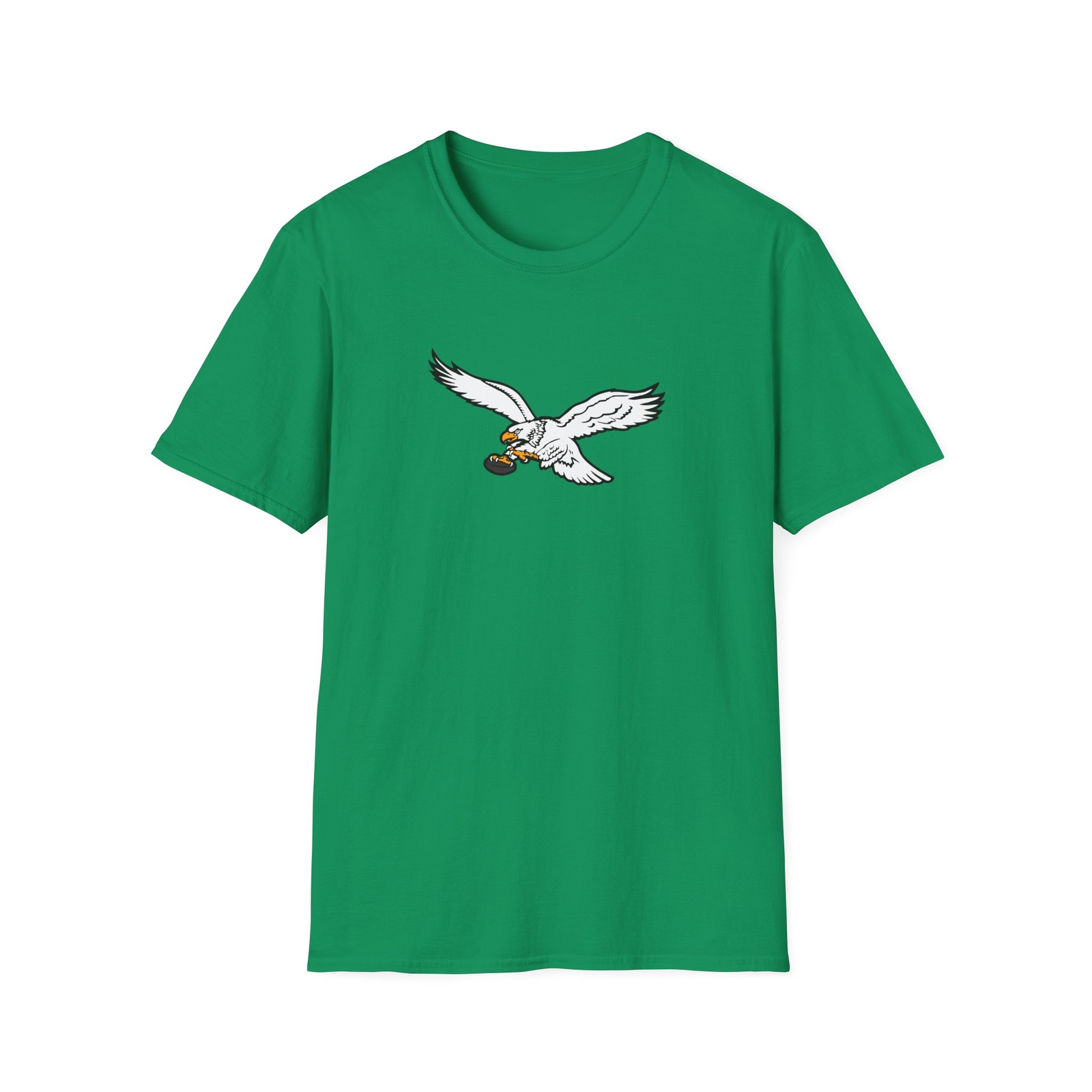 Philadelphia Eagles Softstyle T-Shirt Kelly Green Old School Throwback