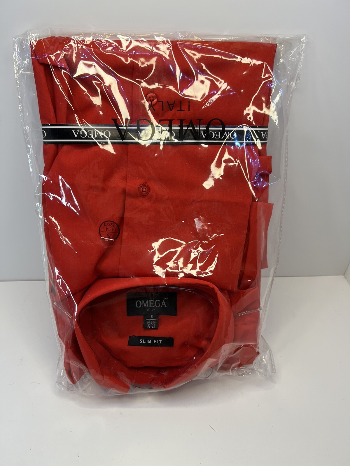 Mens Omega Italy Slim Fit size Small Long Sleeve