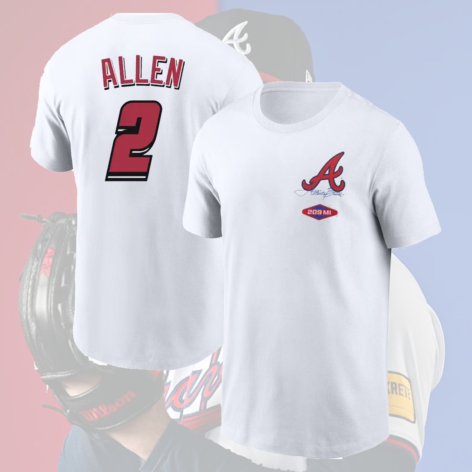 SALE! Nick Allen #2 Atlanta Braves 2025 Speedway Classic Name & Number Fan Gifts
