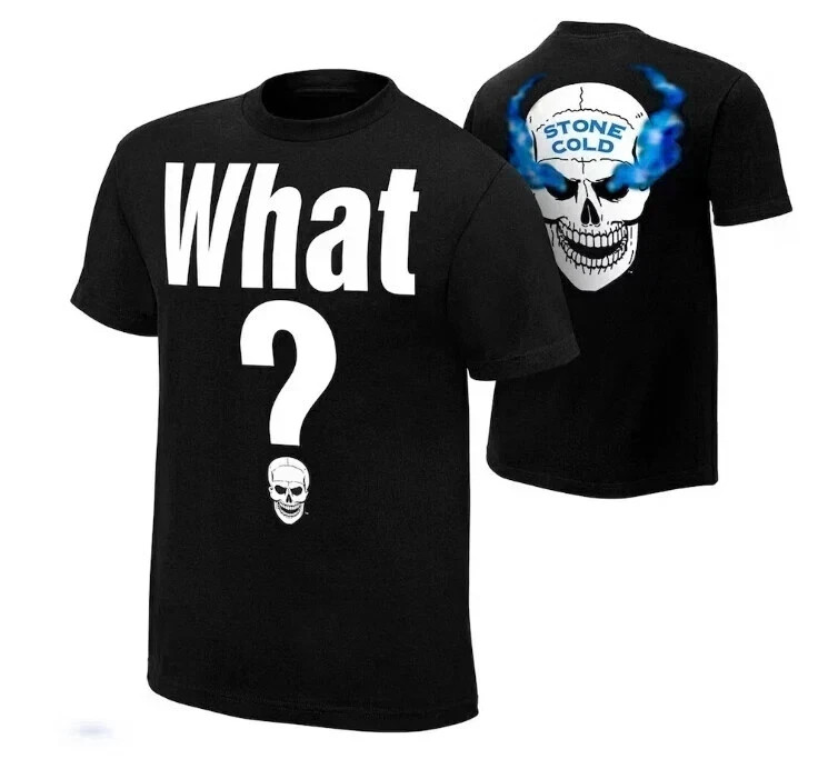 WWE Stone Cold Steve Austin Retro What Black T-Shirt
