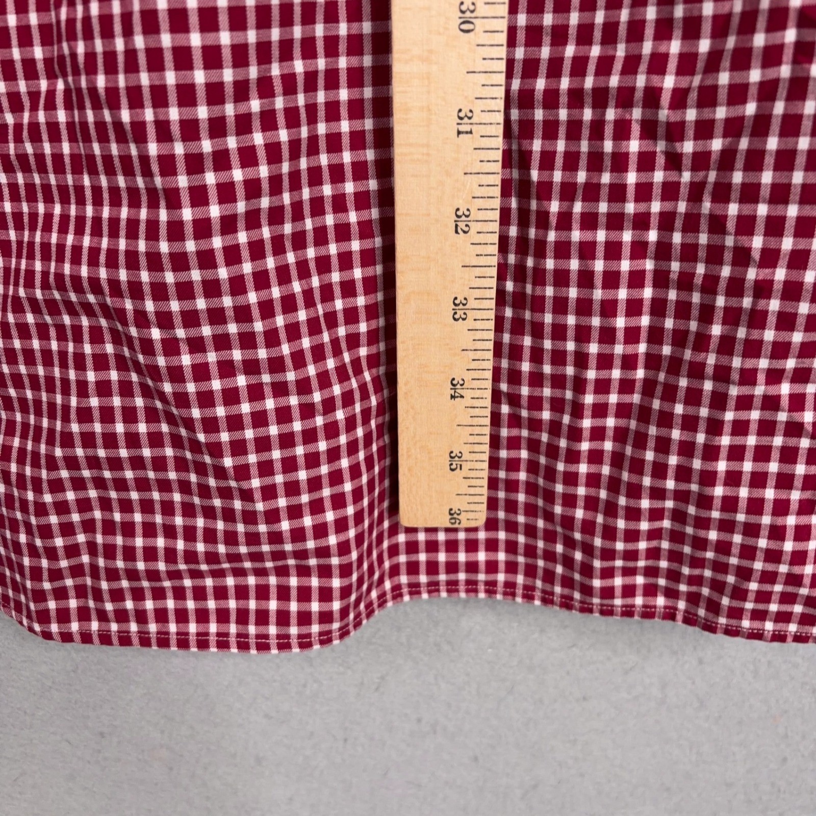 Vintage Ralph Lauren Button Down Shirt Mens 3LT Red Gingham Check Big Tall