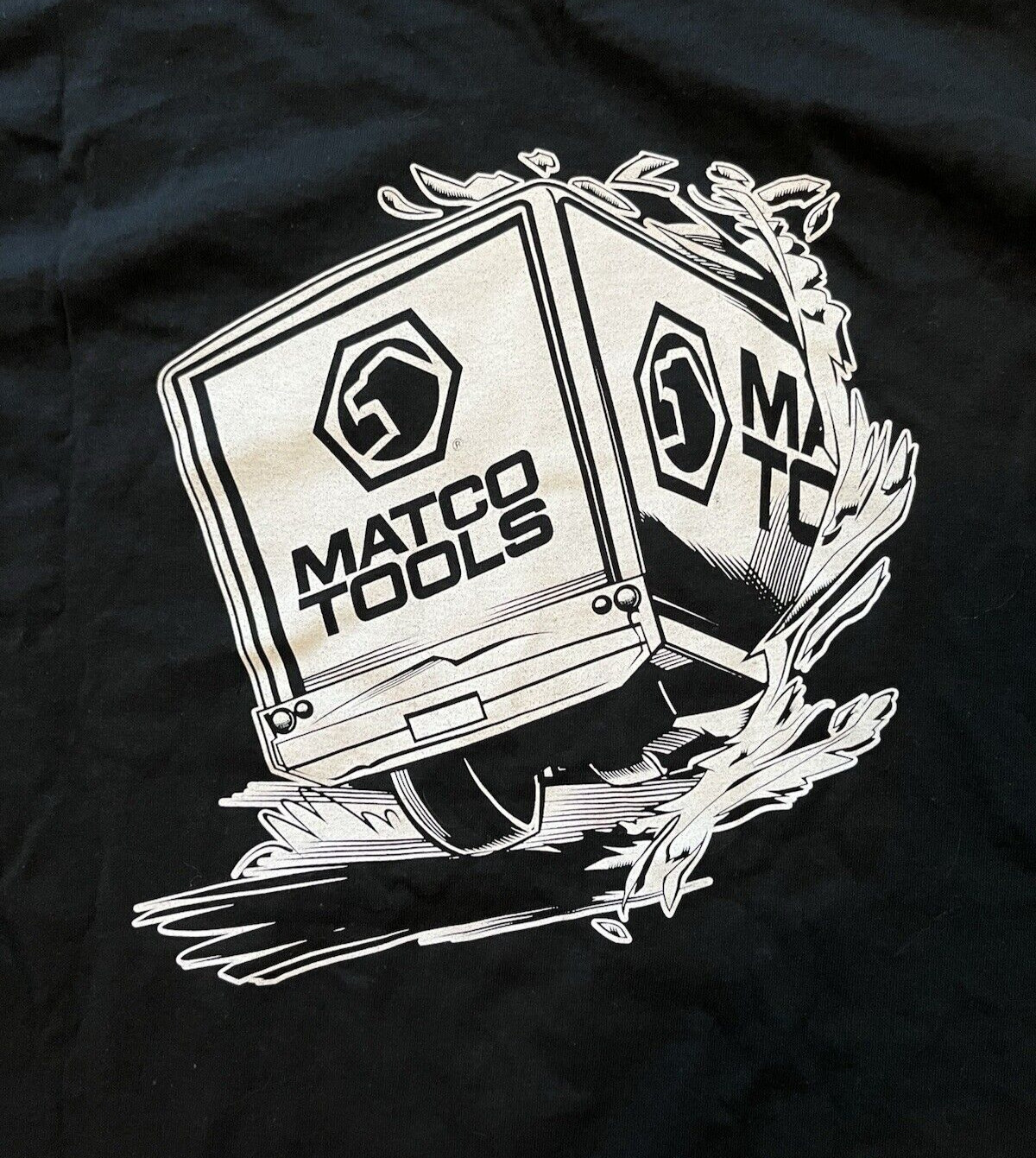 Matco Tools Men’s T-Shirt Tool Truck Graphic Black Tee Size XL New