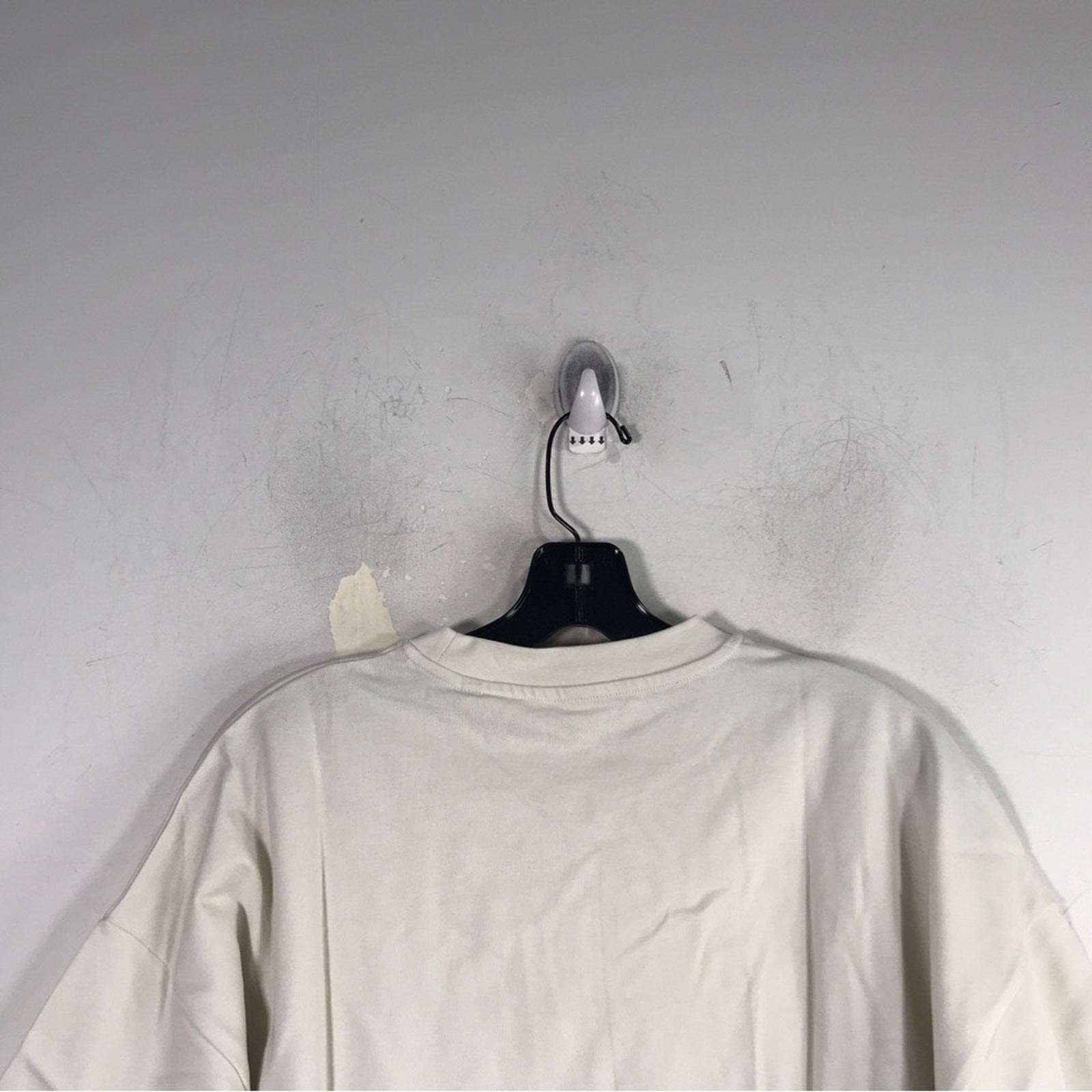 Unbranded Crew Neck Short Sleeve T-Shirt, Men’s Size M – Cream