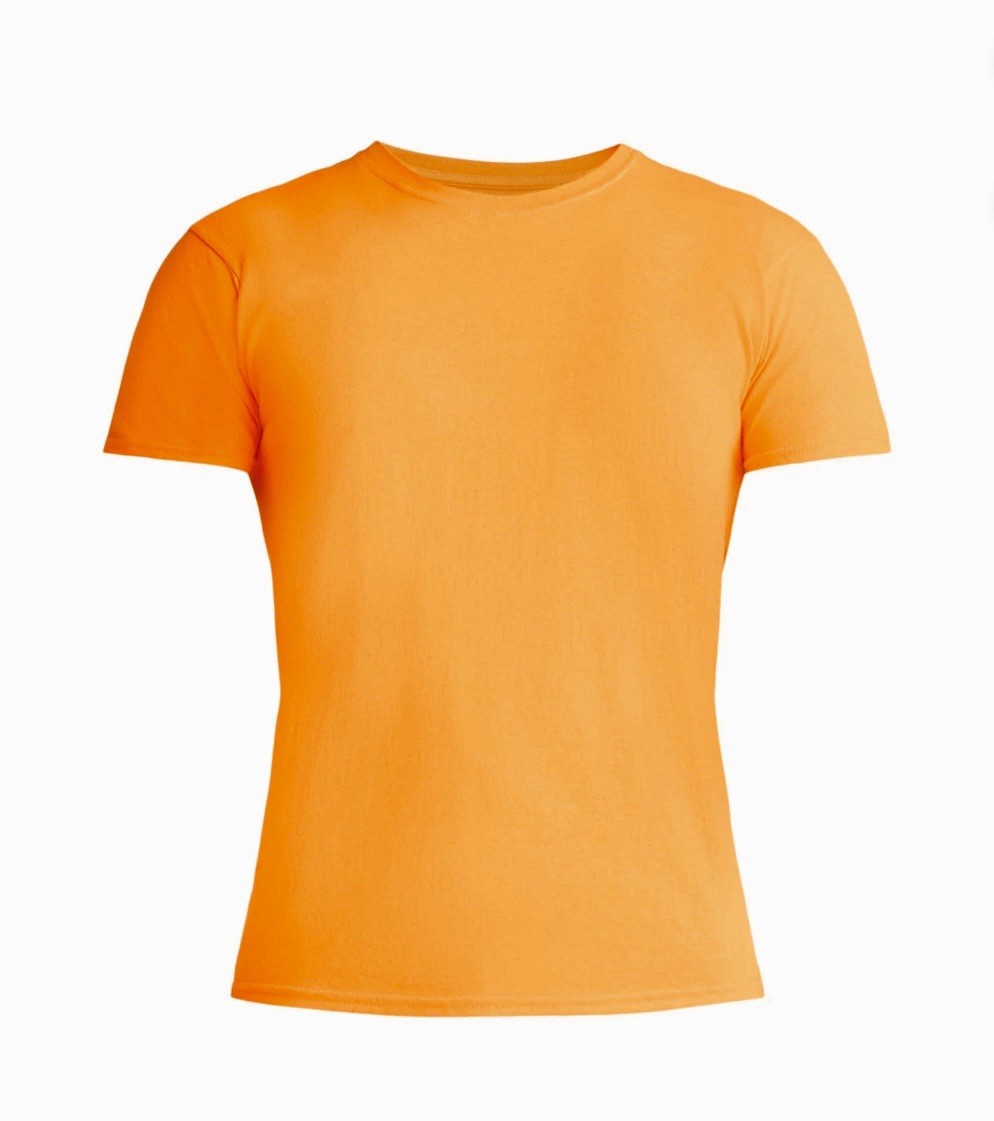 ATHLETIC WORKS Men’s 3XL (54-56) Cotton Tee Short Sleeve • Blaze Orange