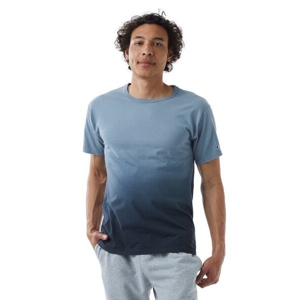 NWOT Unisex Champion Ombre Dip Dye T-Shirt – Medium – Black Ombre