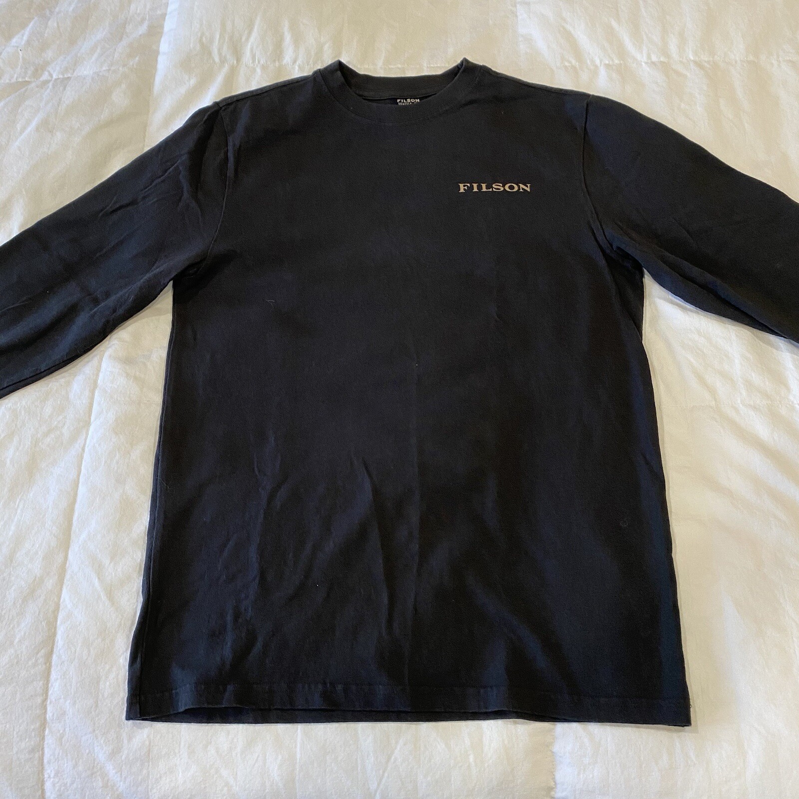 Filson US Forest Service Ltd Edition LS Tee – Mint – Mens XS – Faded Black – USA