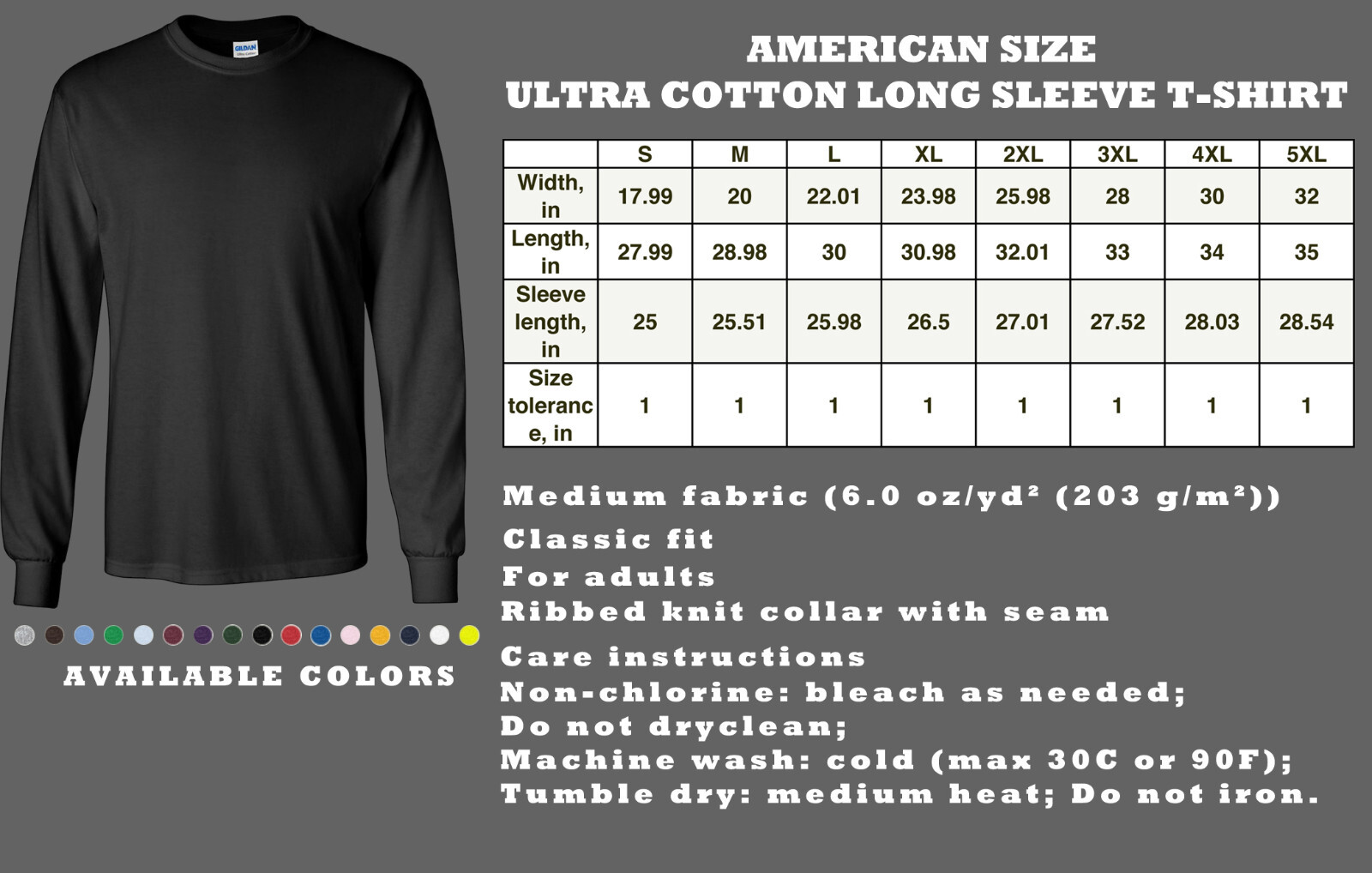 ODFL LTL Freight Shipping & Logistics Service Men’s Long Sleeve American T-Shirt