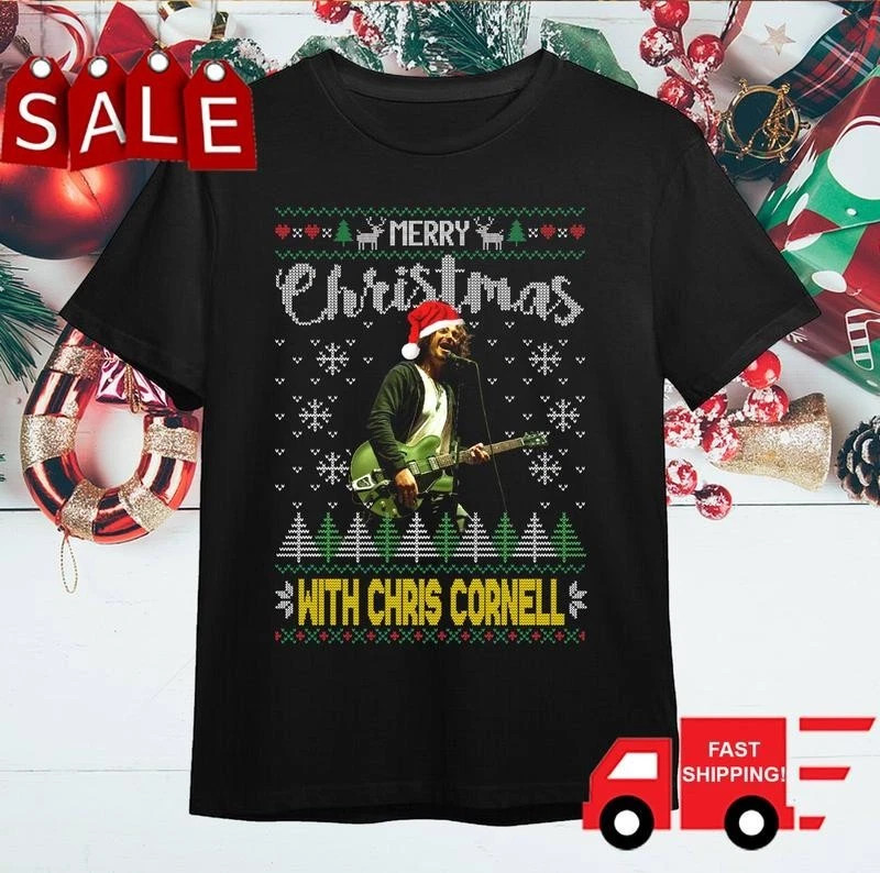 Merry Chris Cornell Christmas Shirt Gift For Fans Unisex S-5XL D2087
