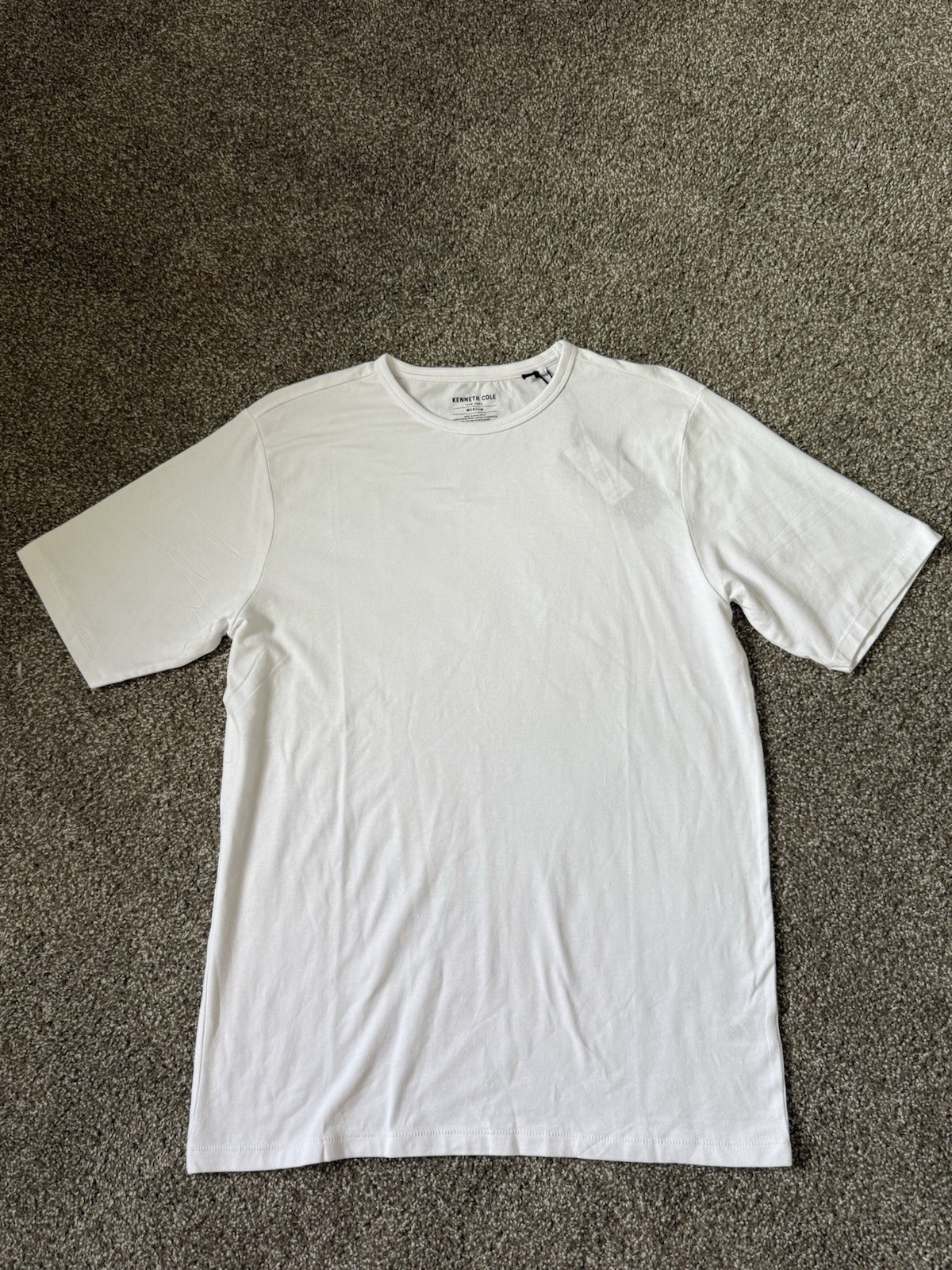 Kenneth Cole Medium Mobility Knit T-Shirt White Super Soft $49