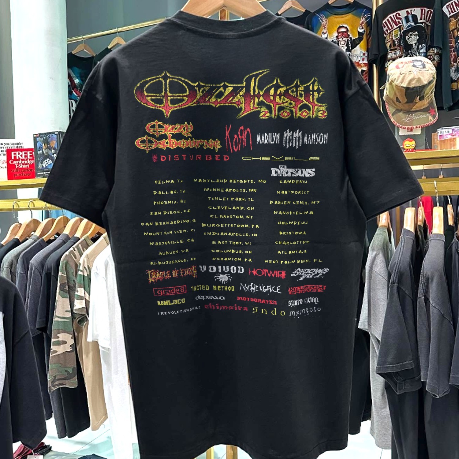 2003 Ozzfest Inferno Classic T-Shirt Black XL