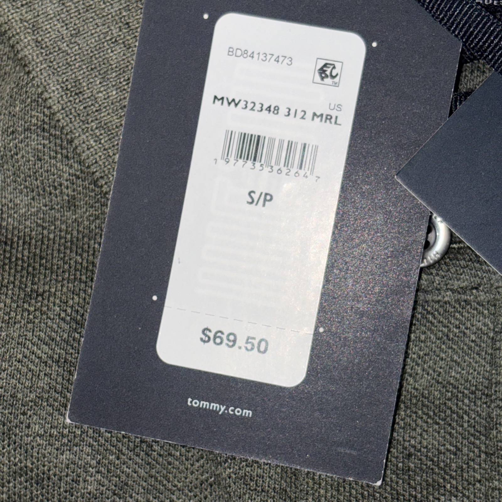 Tommy Hilfiger Men’s The 1985 Polo Shirt Classic Fit Small NWT Retail $69 Green