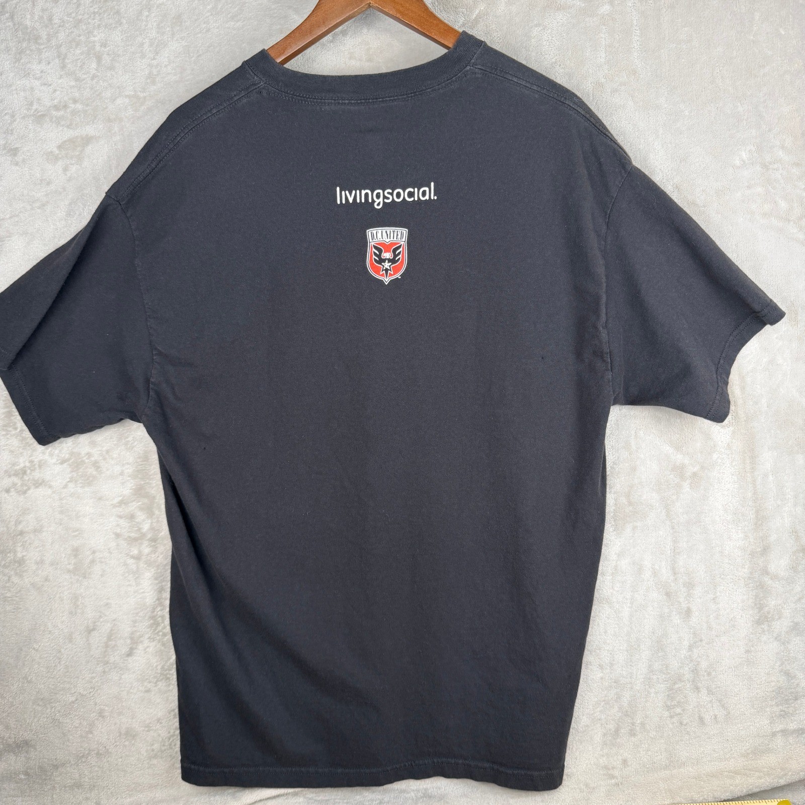 Port and Company DC United MLS Soccer T-Shirt Mens XL Black Short Sleeve Tee