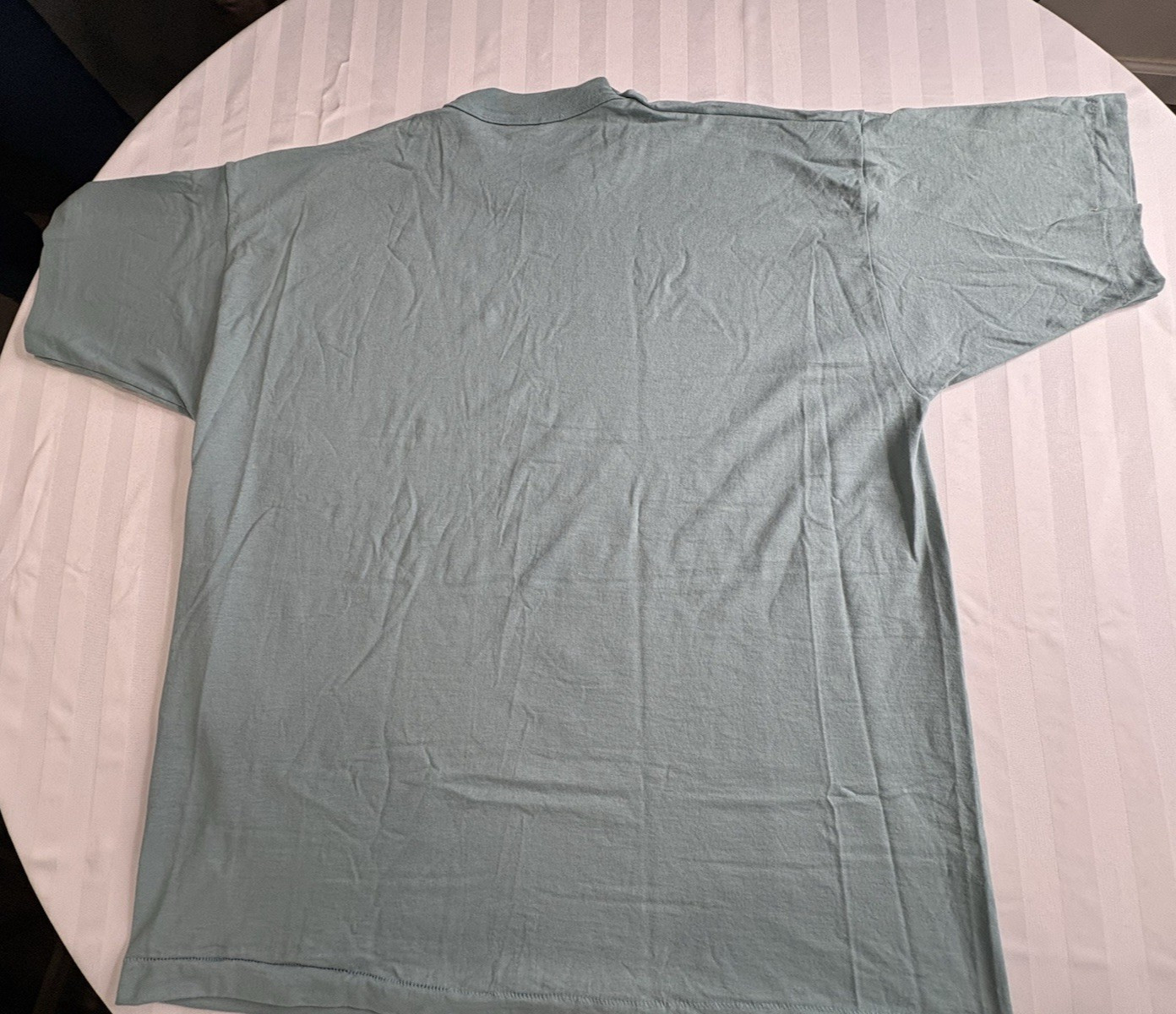 Vtg 80s 90s Fruit Of The Loom Best Blank T Shirt Adult XXL Lt Green USA Made NOS