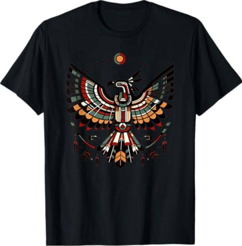 Thunderbird Native American Art Indigenous Mythology Symbol T-Shirt