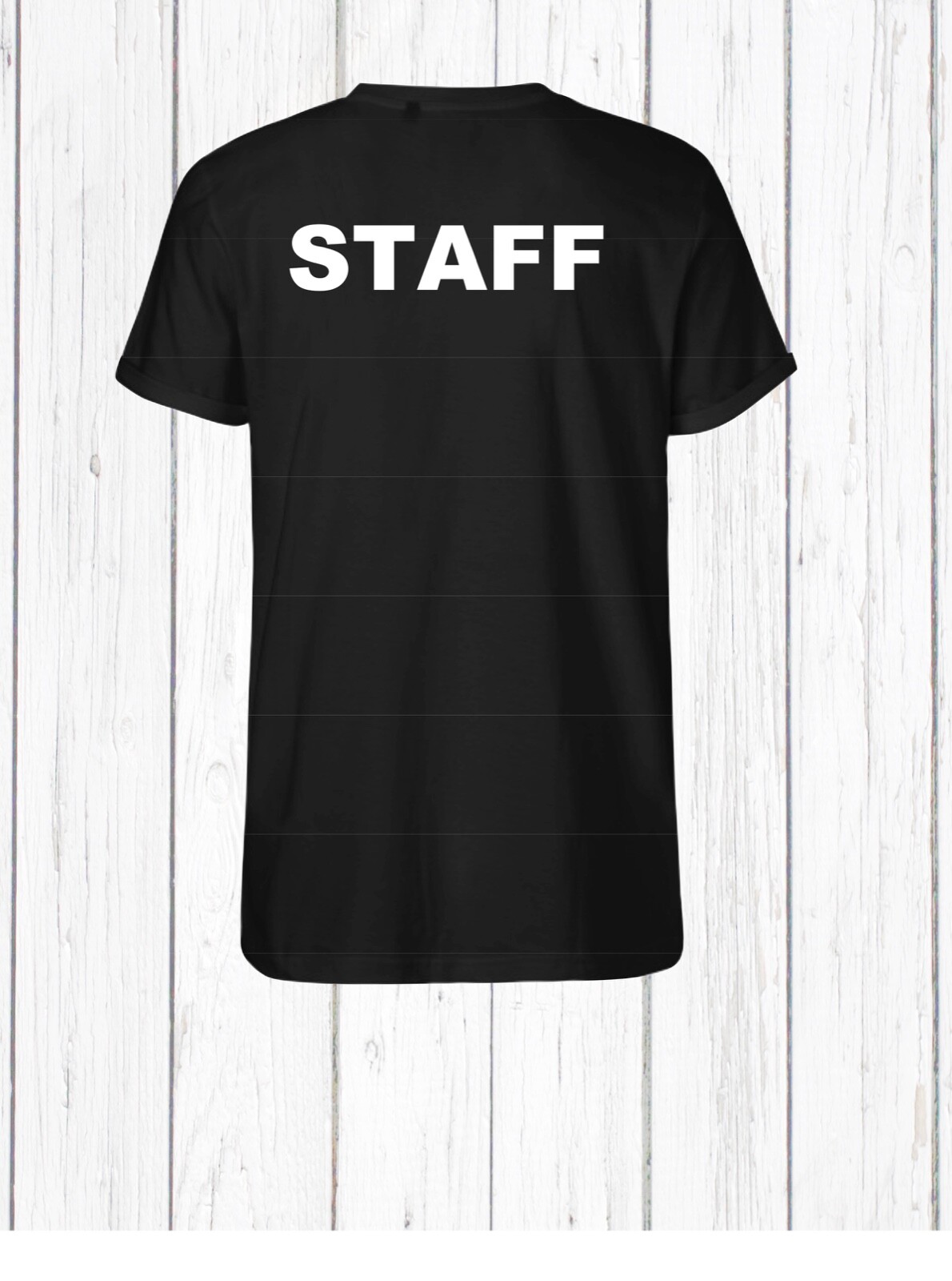 Staff T-Shirt Event Staff Uniform Employee Party Security Tee Shirt