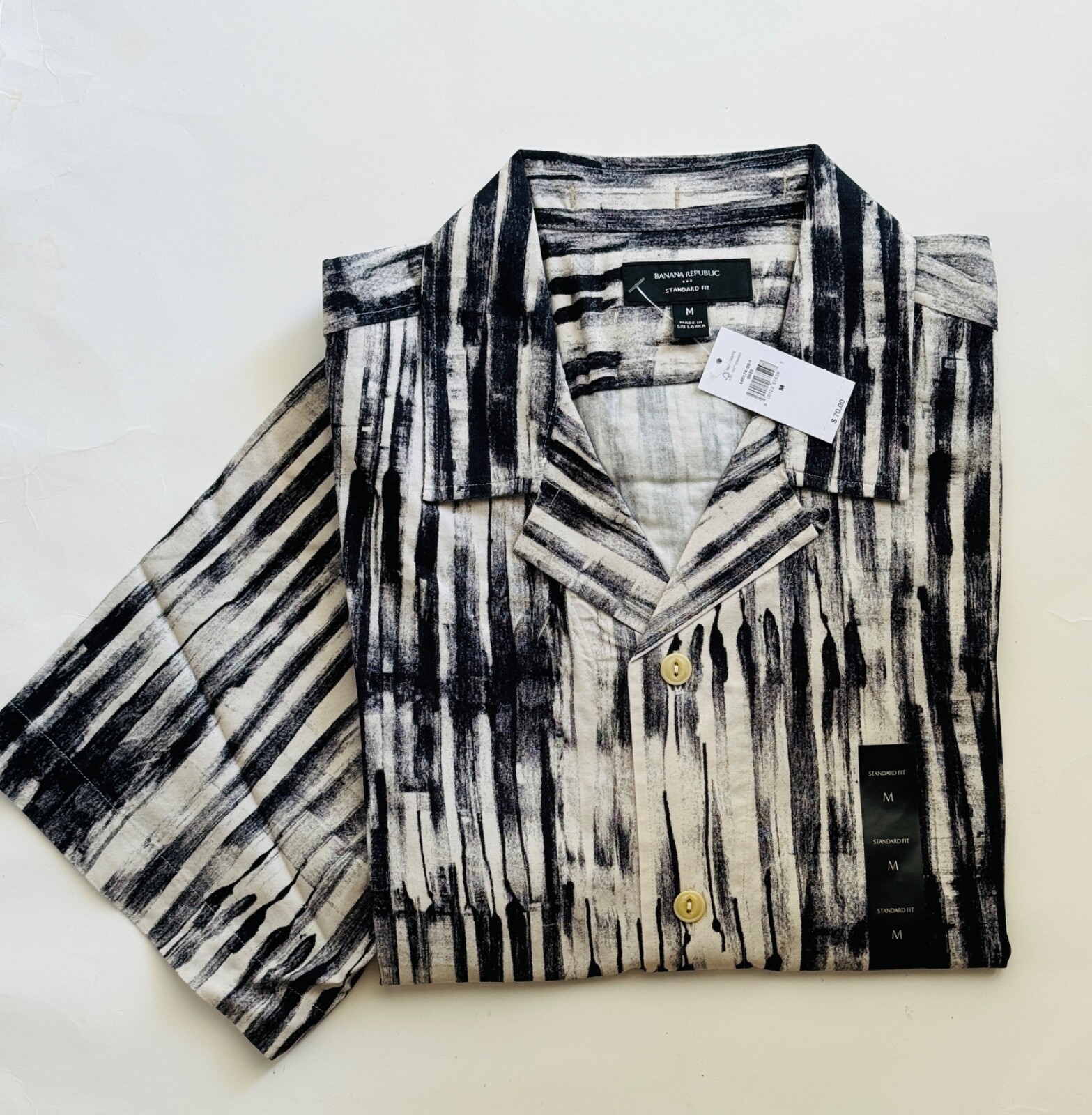 NWT BANANA REPUBLIC MEN COTTON-RAYON SHIRT | YOUR CHOICE | Sizes M / L | $70