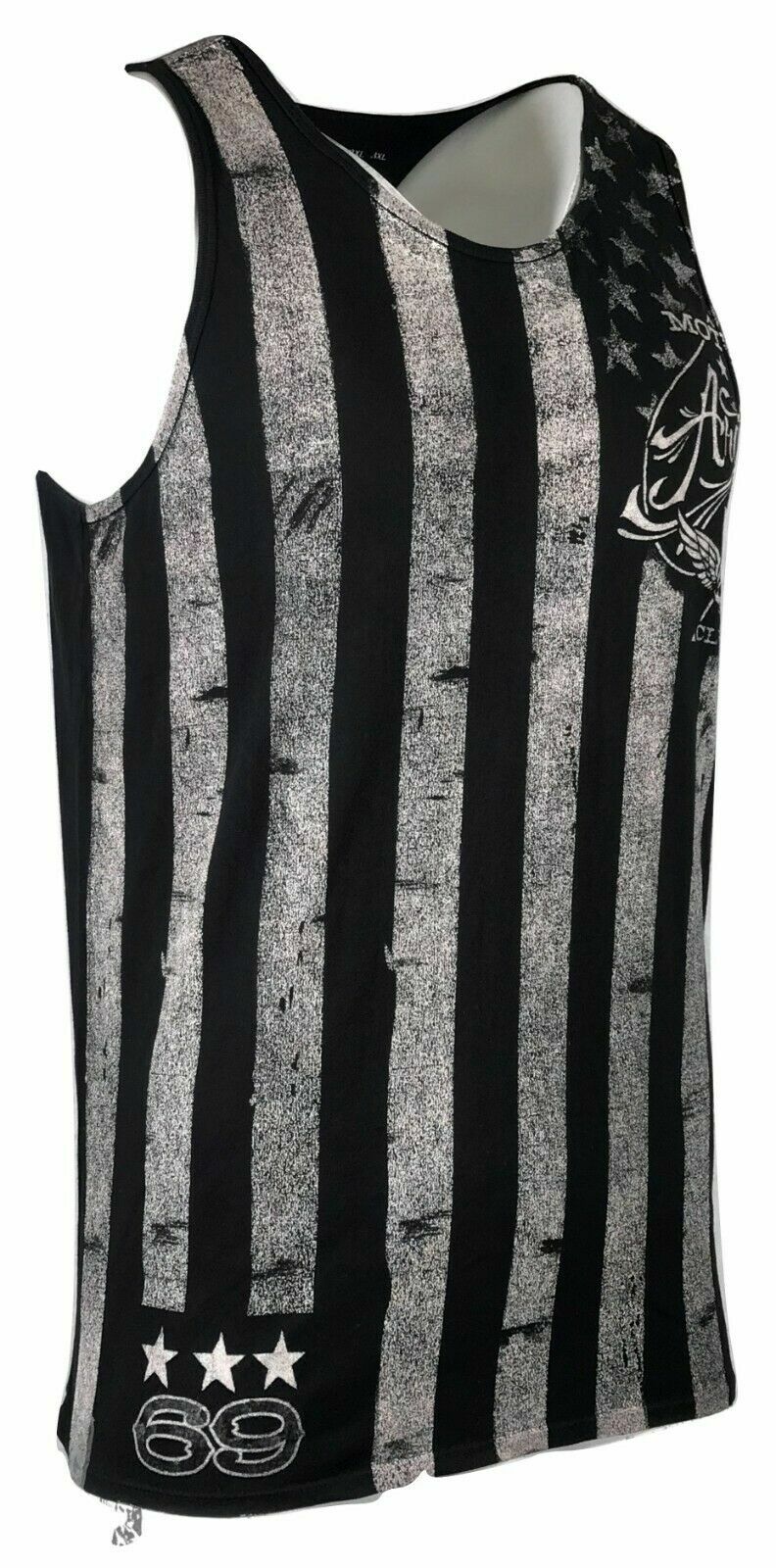 ARCHAIC by AFFLICTION Men’s Tank NATION Black USA Flag Biker S-5XL $40