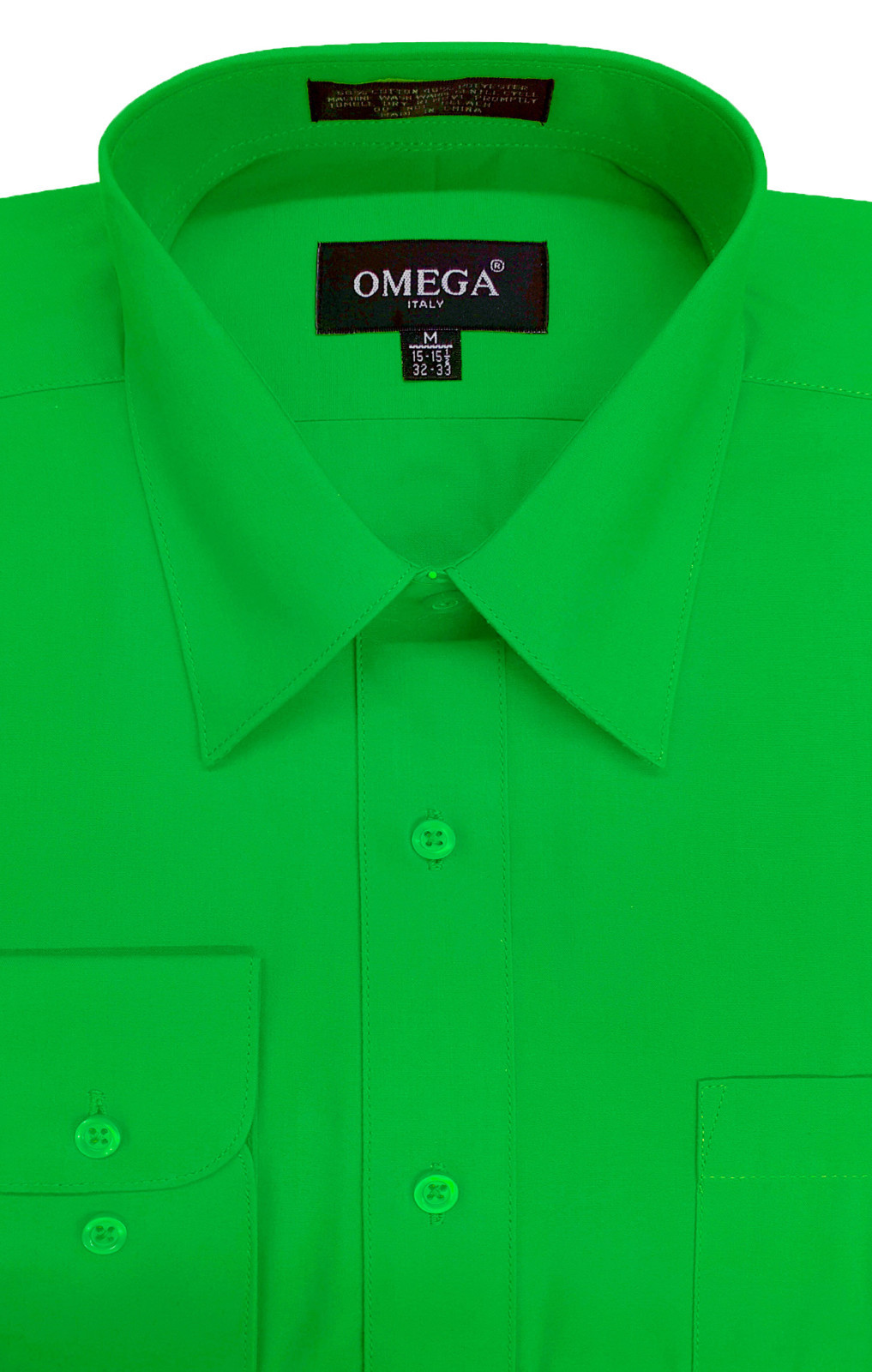 Omega Mens Premium Regular fit Long Sleeve Dress Shirt, 26 Colors, Part 2