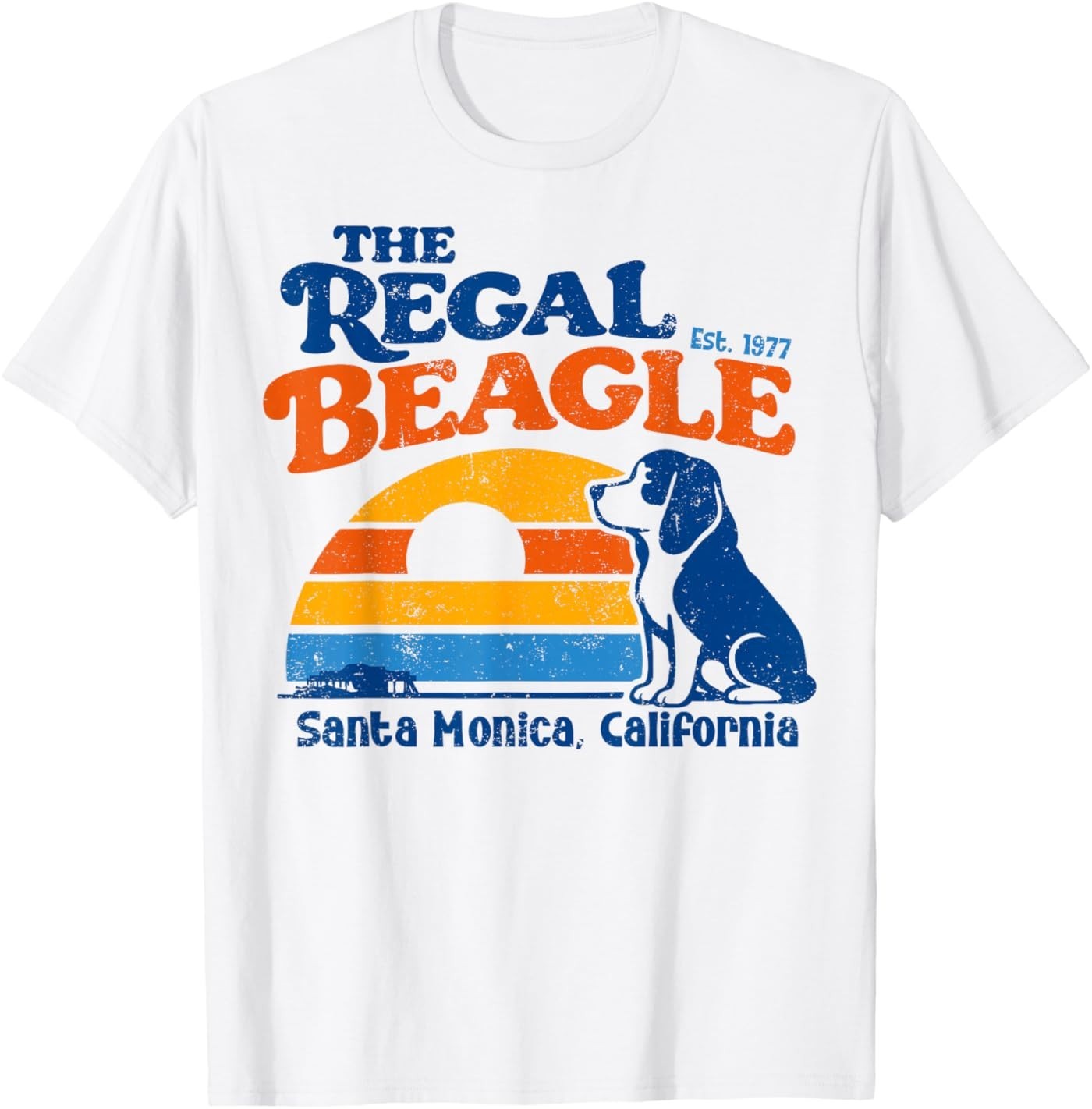 Vintage The Regal Beagle Est 1977 Santa Monica California T-Shirt