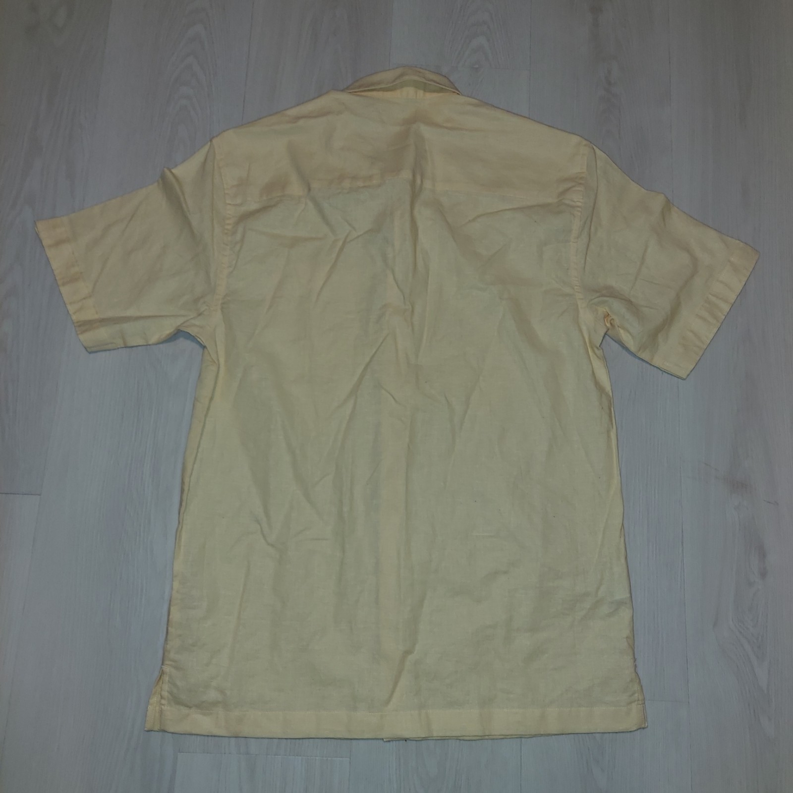 Cubavera Linen Blend Button Up Shirt Size Small Tag S/CH See Description