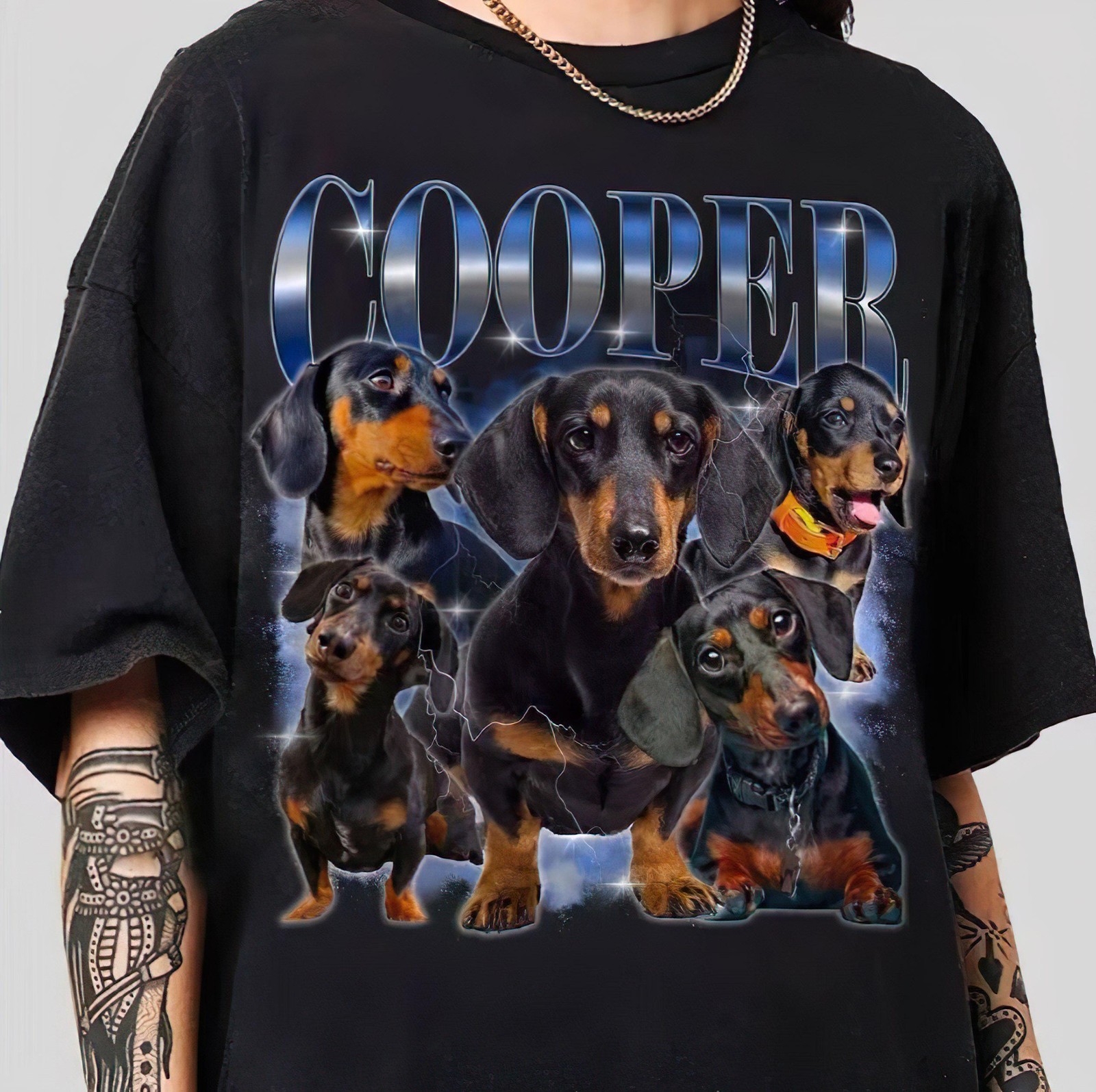 Custom Vintage Bootleg Pet Shirt Personalized Dog Portrait Memorial Gift