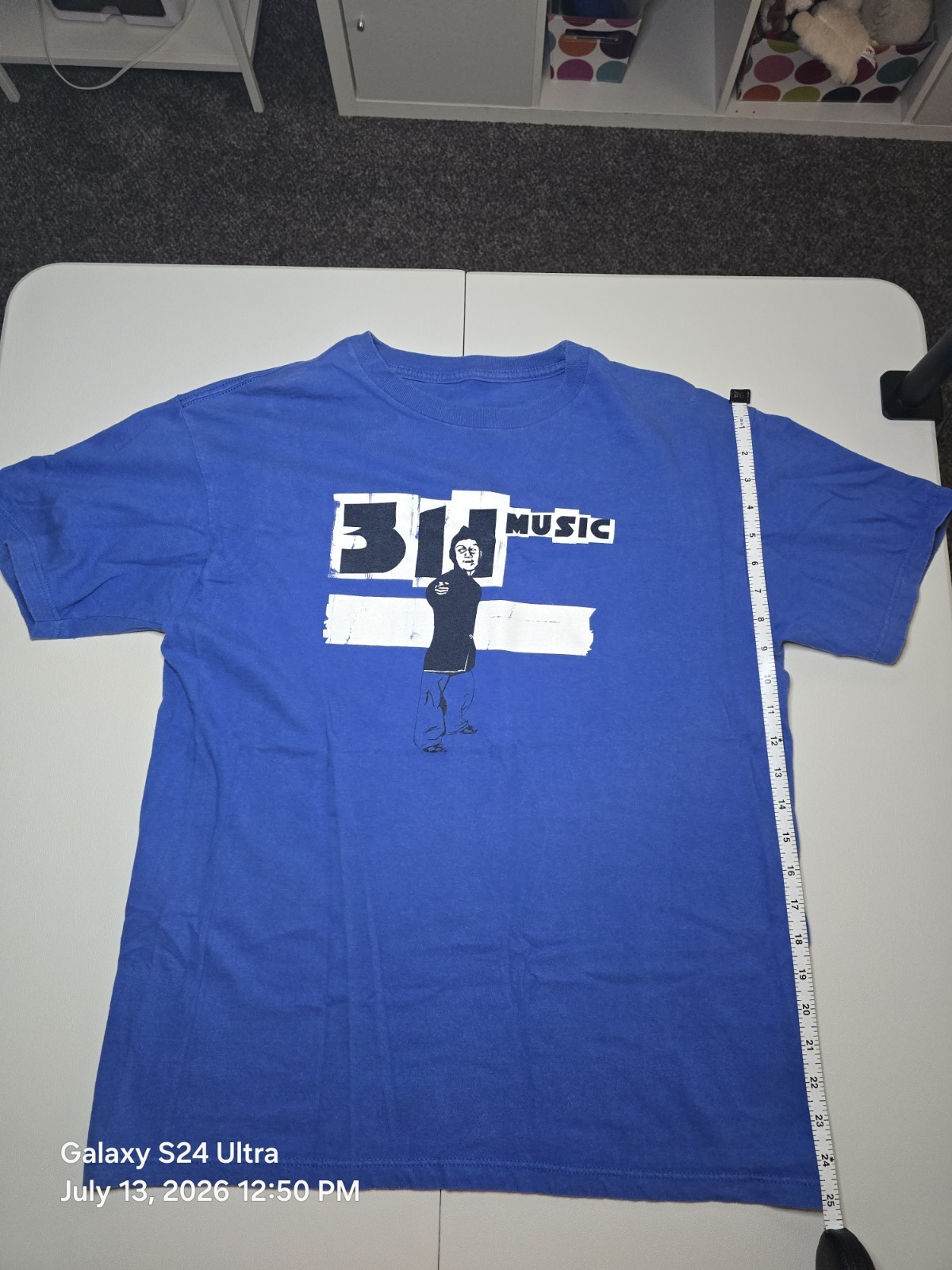 Vintage 311 Music Band T Shirt Mens Large Y2K Blue 90s Rock Album Art