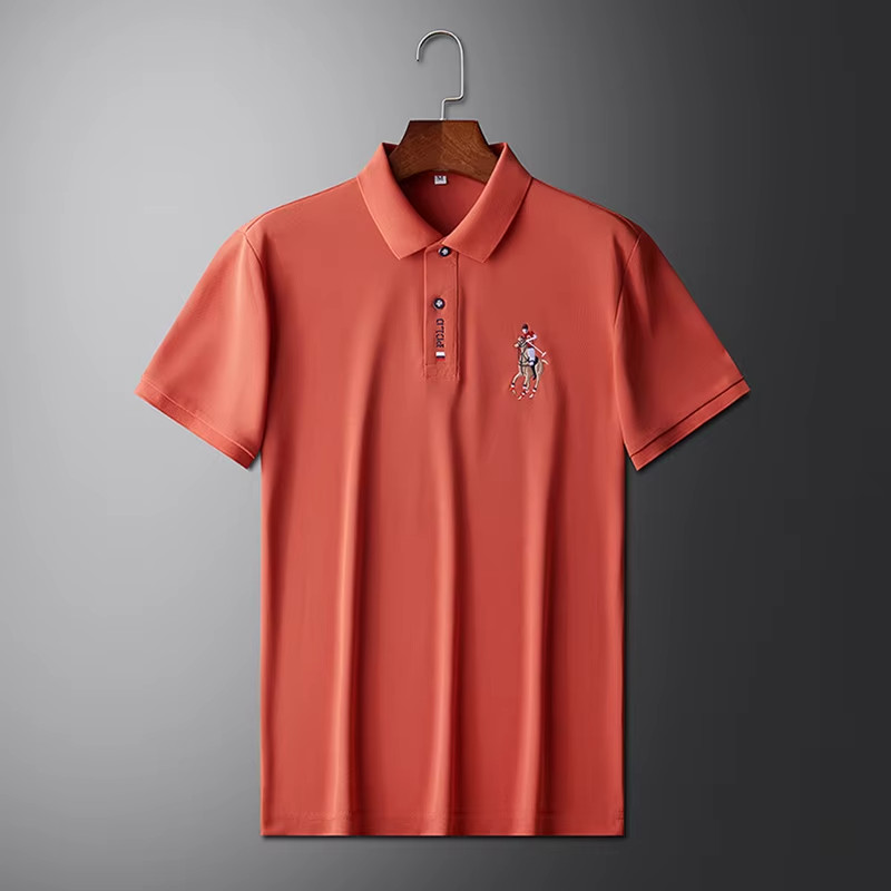 Men’s Summer Embroidered Polo Shirt Luxury Fashion Top Short Sleeve T-Shirt