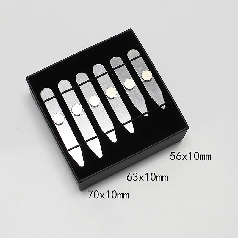 Collar Stays Stainless 3 Size Steel for Man Support Business Men Gift Shirt Bone