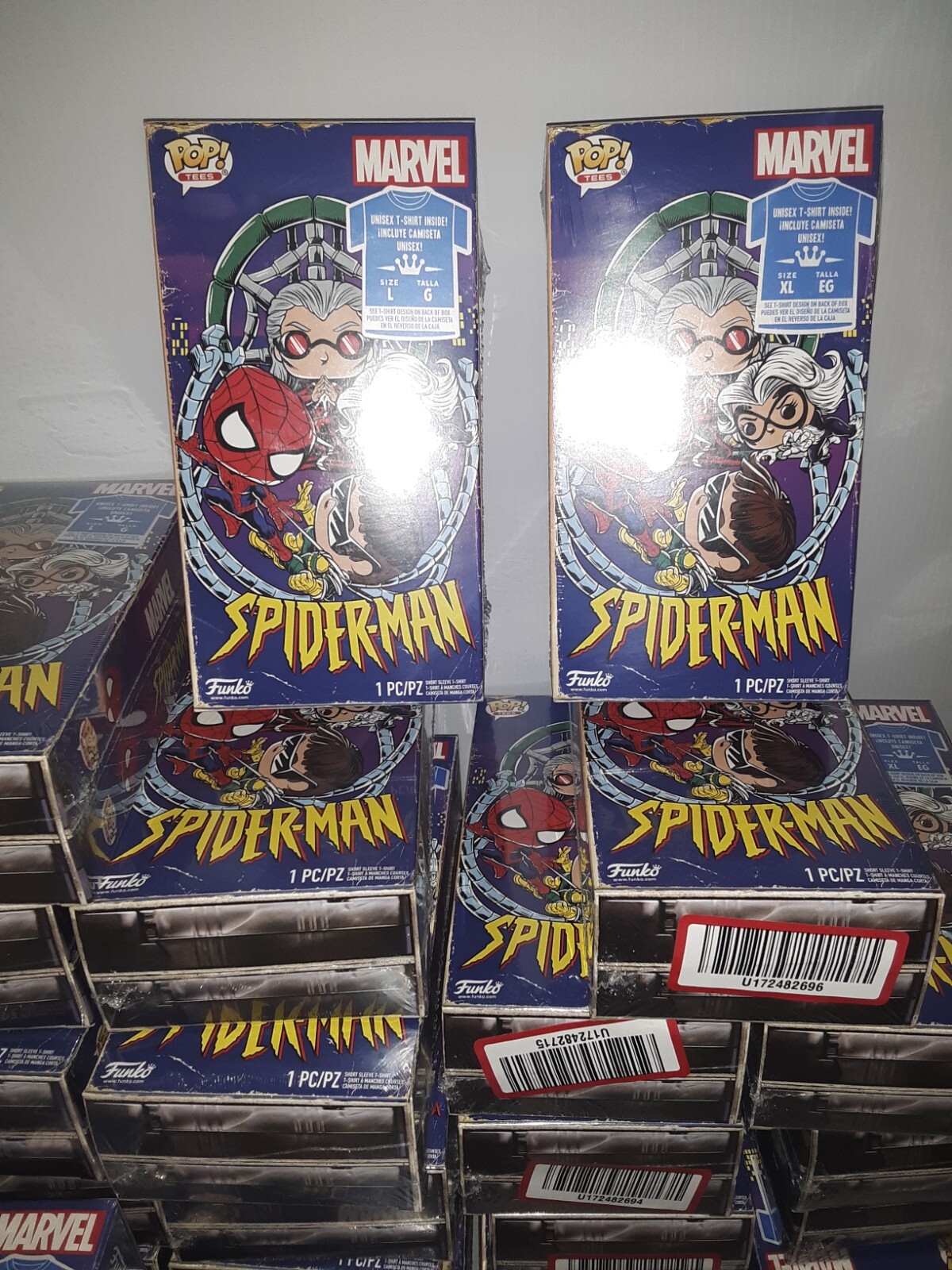 Funko Pop!Marvel Spider-Man Animated Series Boxed Tee Size L / XL,pick size#162f