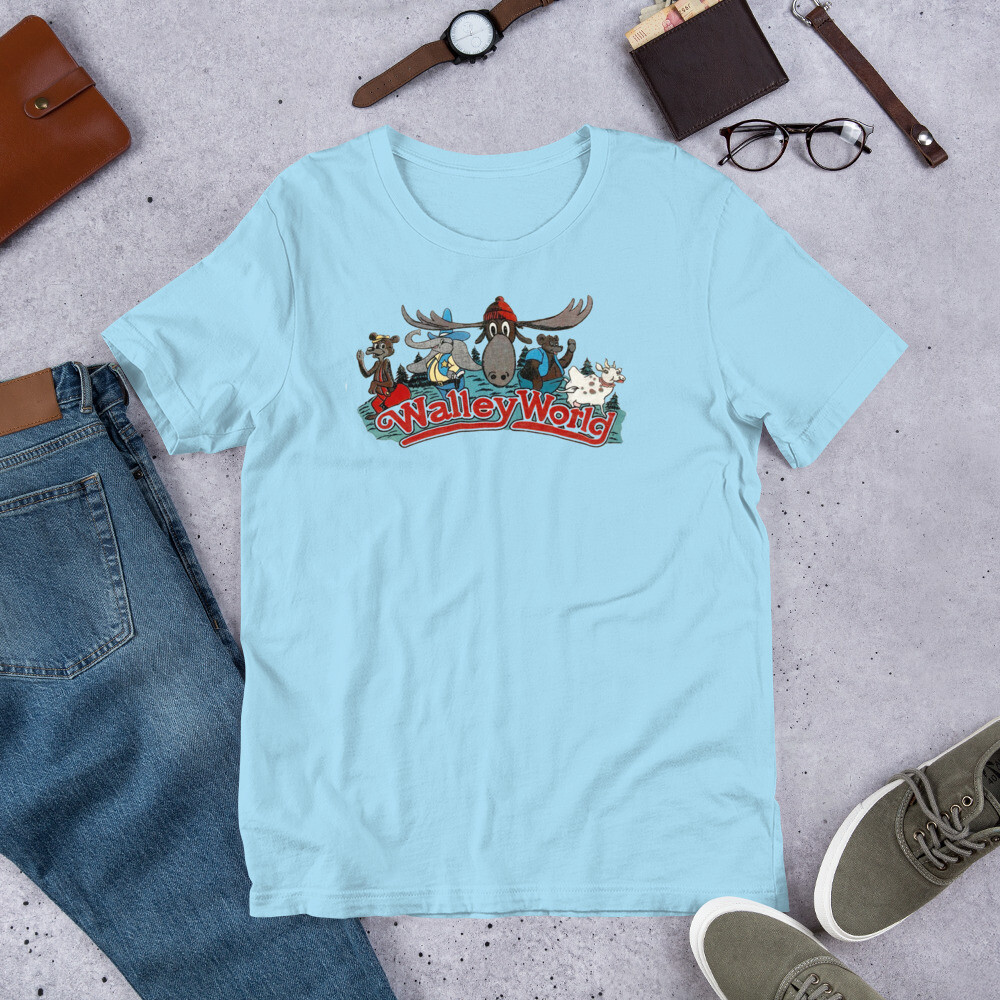 WALLEY WORLD – Blue “Chevy” T-Shirt 80’s Comedy Griswold Movies Vacation